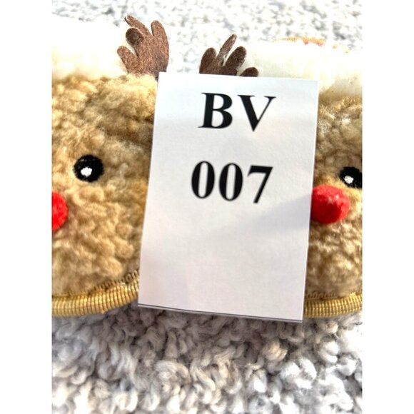 Baby Deer Toddler Girls Reindeer Christmas  Slippers Tan Size M 7 - Picture 5 of 5